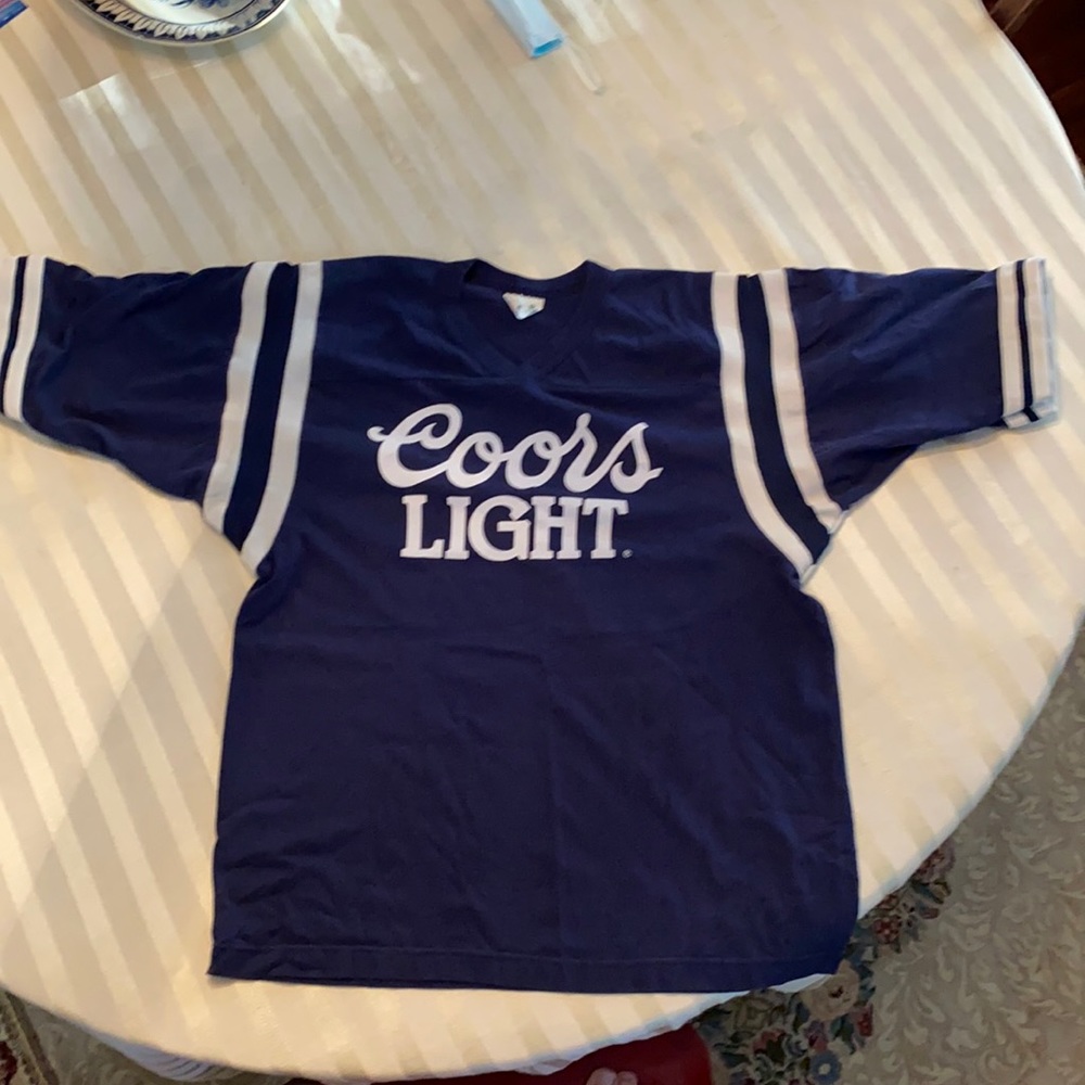 Large Vintage Coors Light jersey T shirt